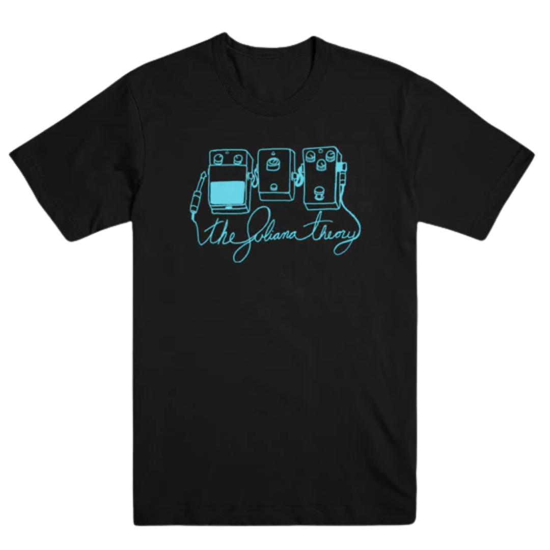 PEDALBOARD T-SHIRT (Black/Light Blue Ink)