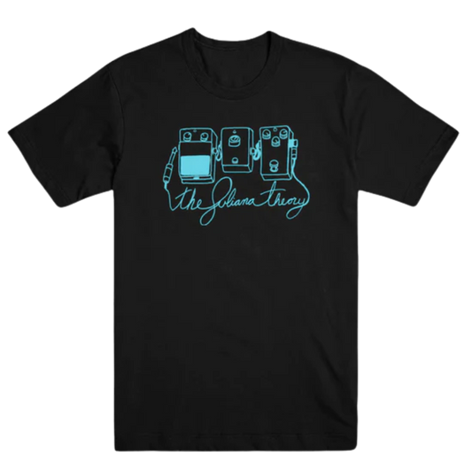 PEDALBOARD T-SHIRT (Black/Light Blue Ink)